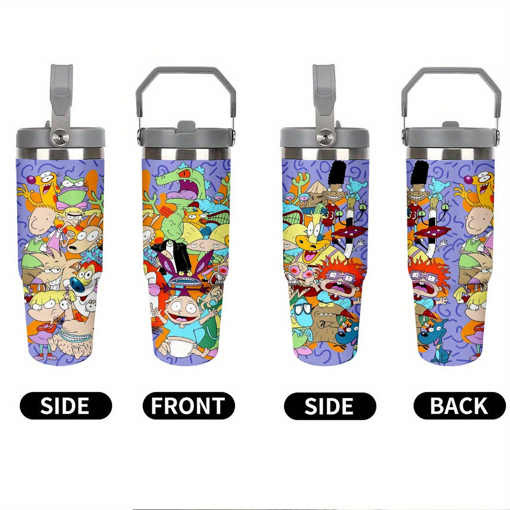 Taza de viaje 30oz Rugrats, aislada y reutilizable.