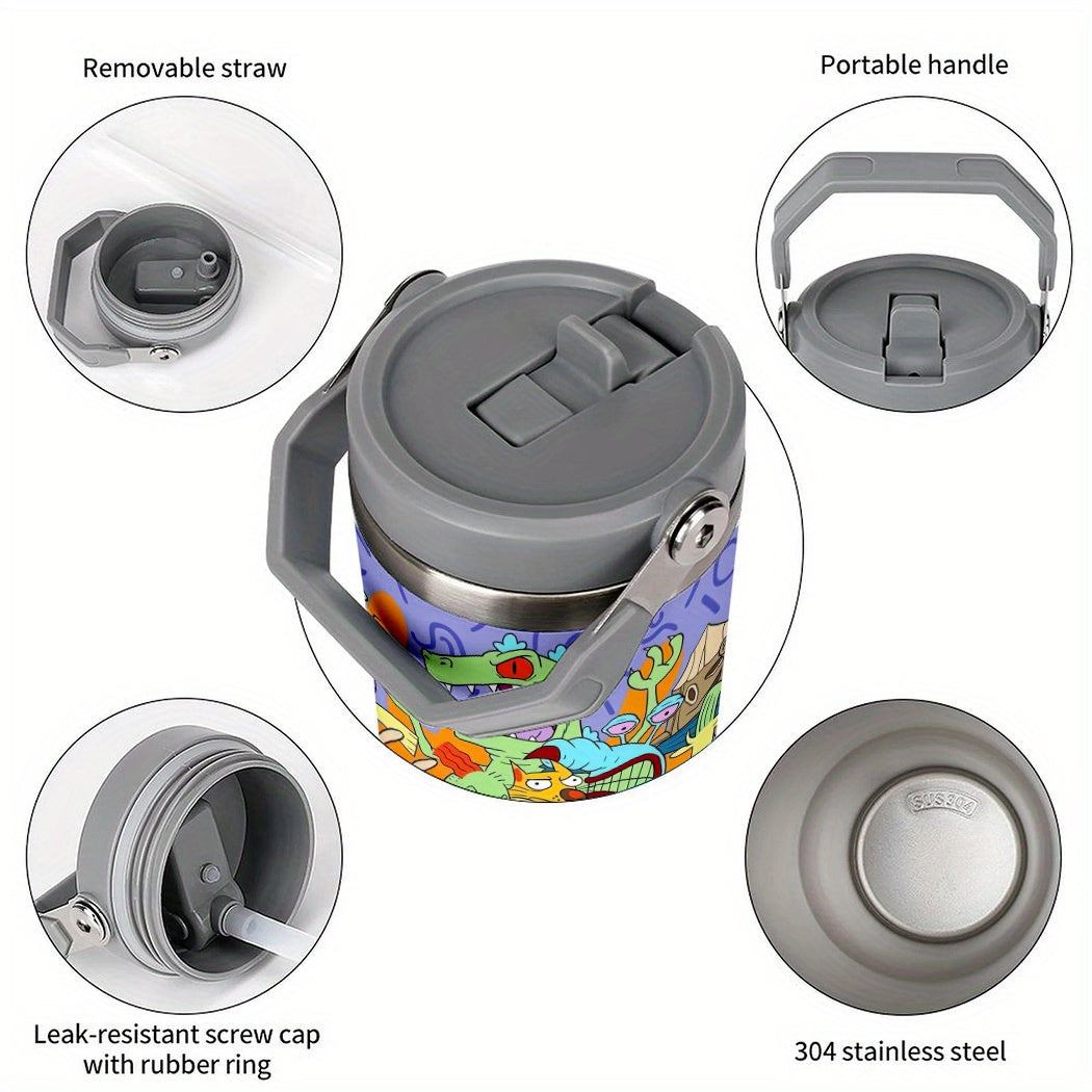 Taza de viaje 30oz Rugrats, aislada y reutilizable.